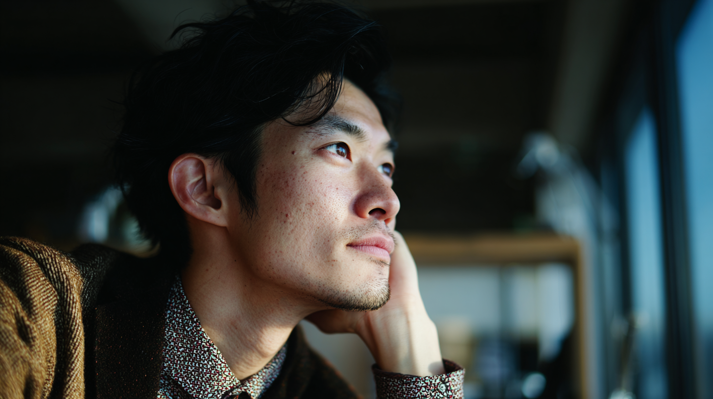 A Japanese man in his 30s considering going to the Philippines to study English