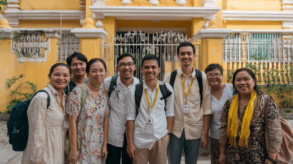 Ten Filipino teachers