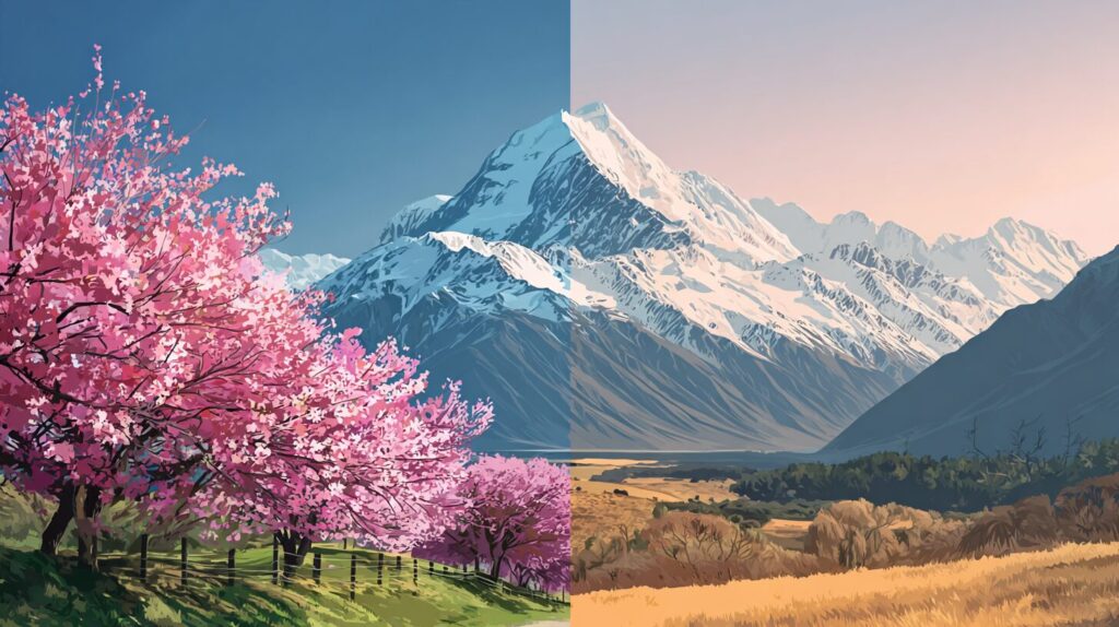 ニュージーランドと日本の気候比較