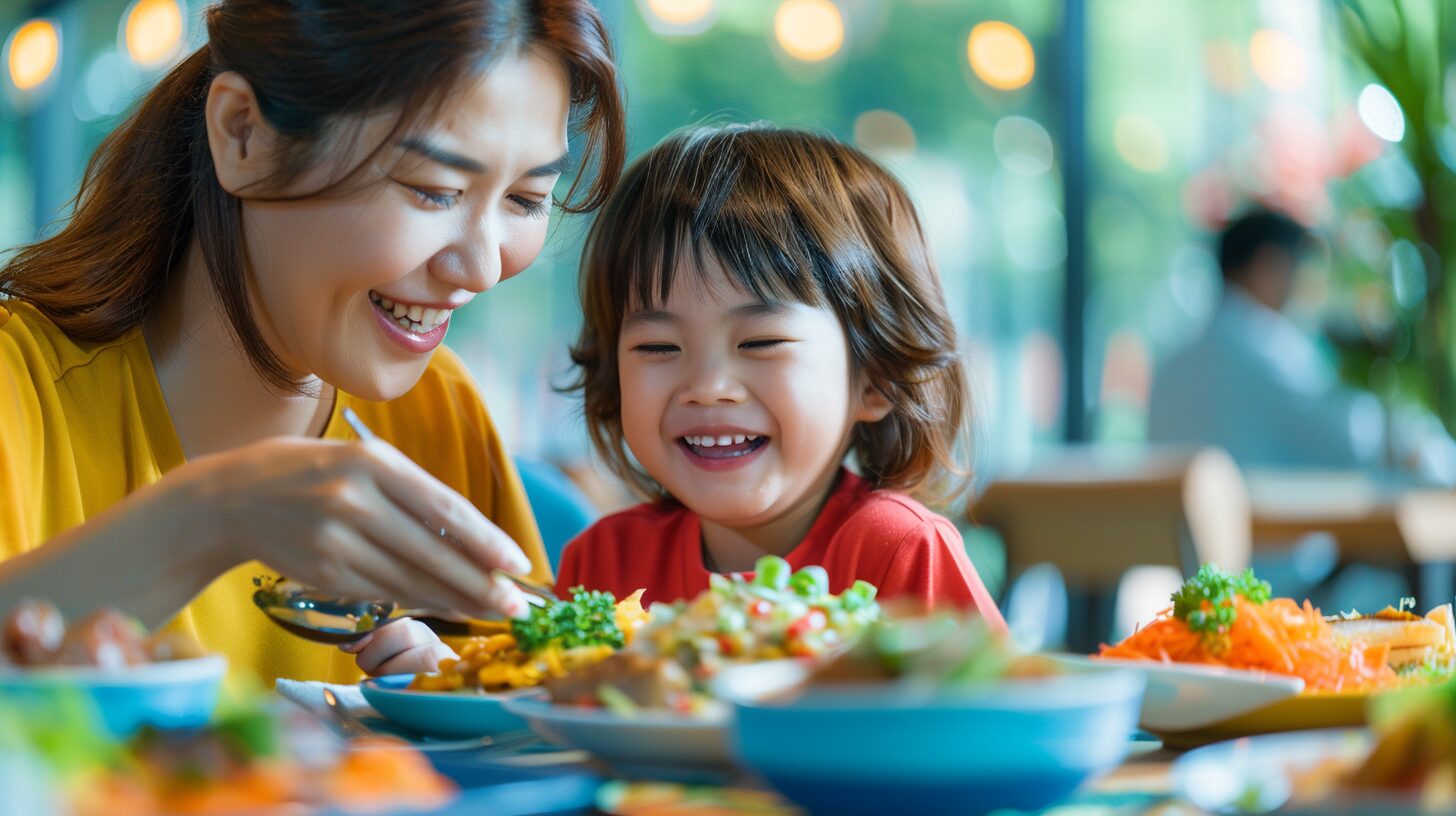 費用を左右する3つの重要要素を楽しむ親子留学の様子