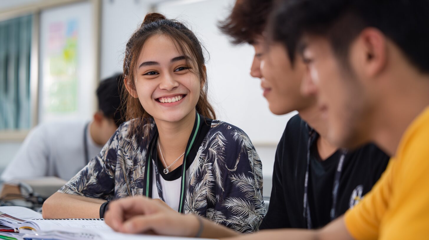 実際の体験者インタビュー：2ヶ月留学の生の声の様子